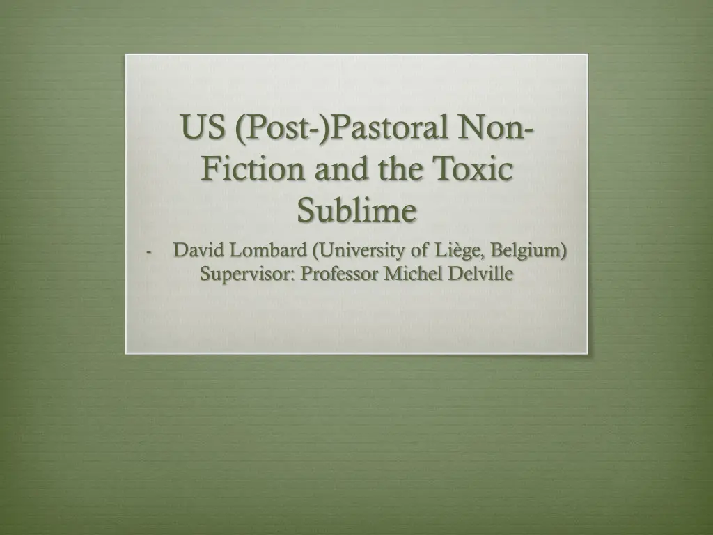 us post pastoral non fiction and the toxic
