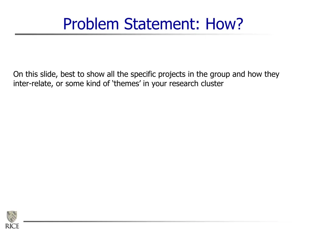 problem statement how