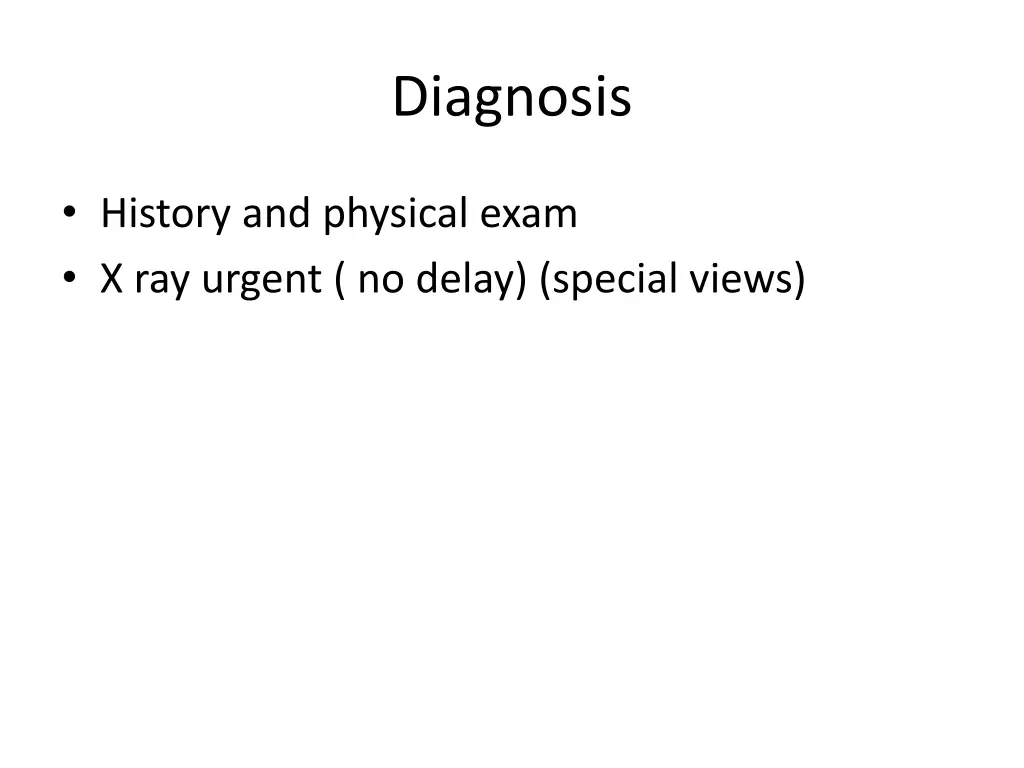 diagnosis