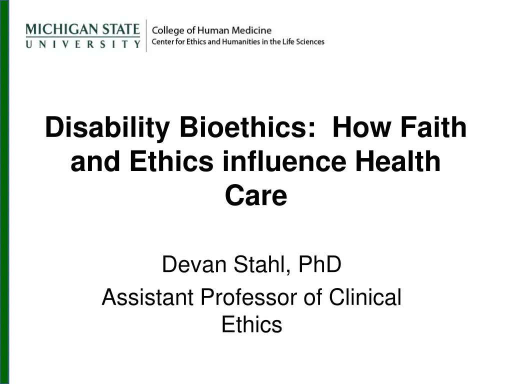 disability bioethics how faith and ethics