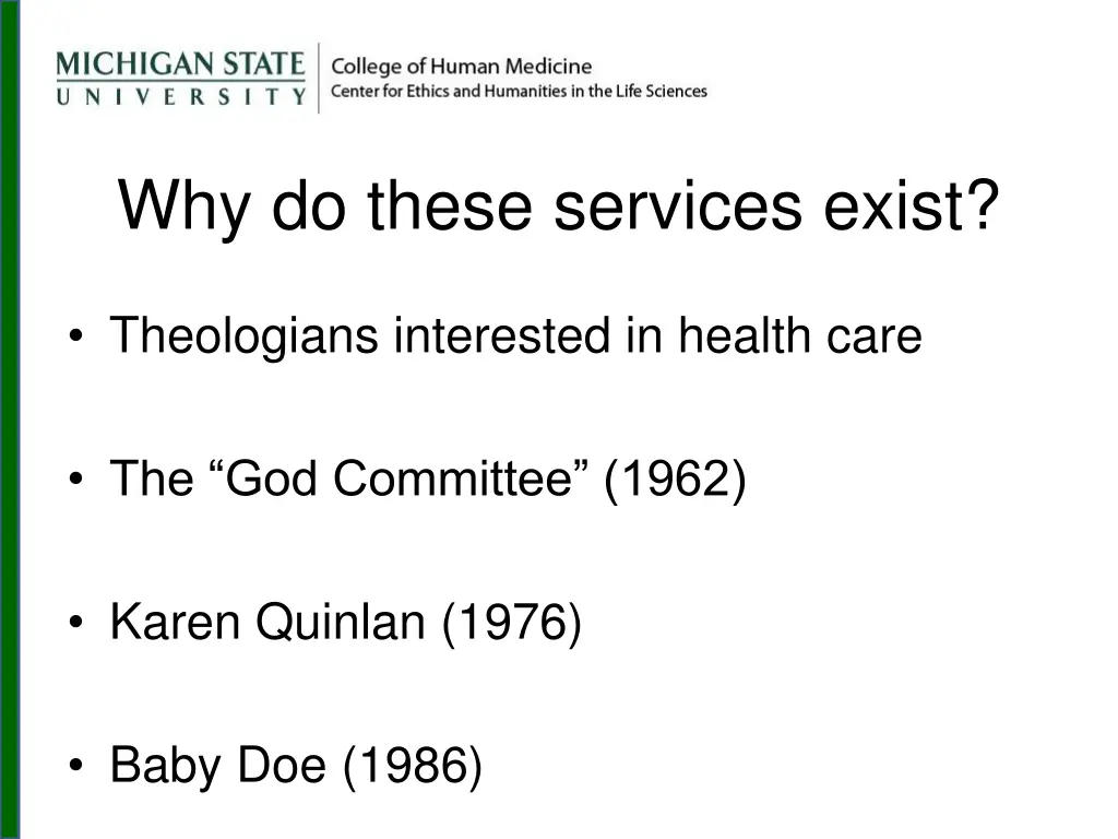 why do these services exist