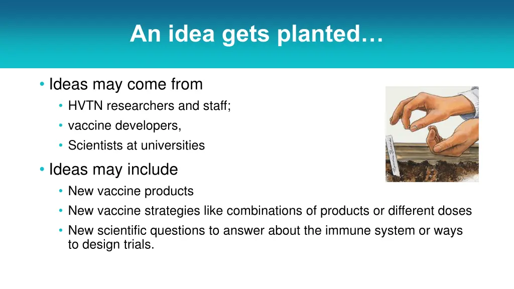 an idea gets planted