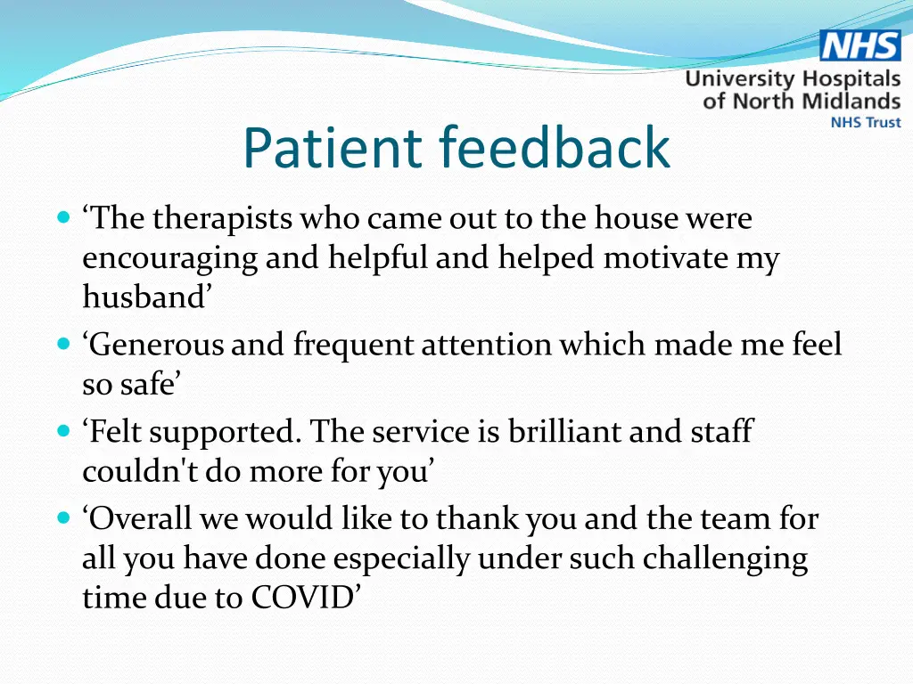 patient feedback