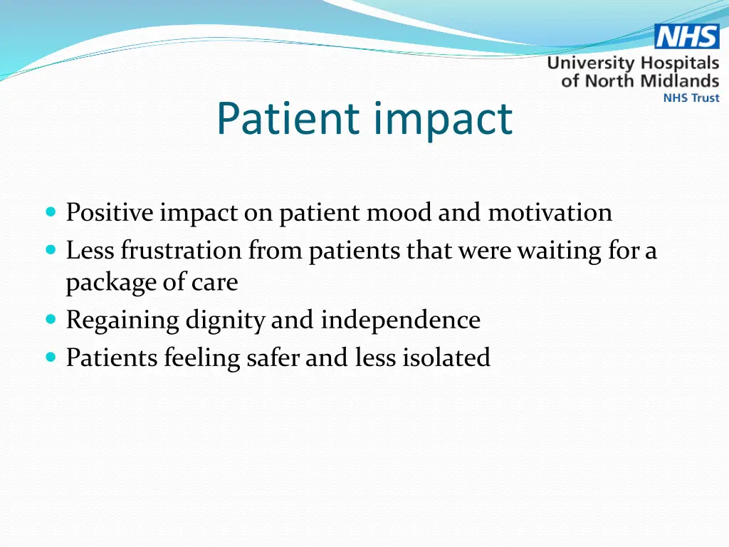 patient impact