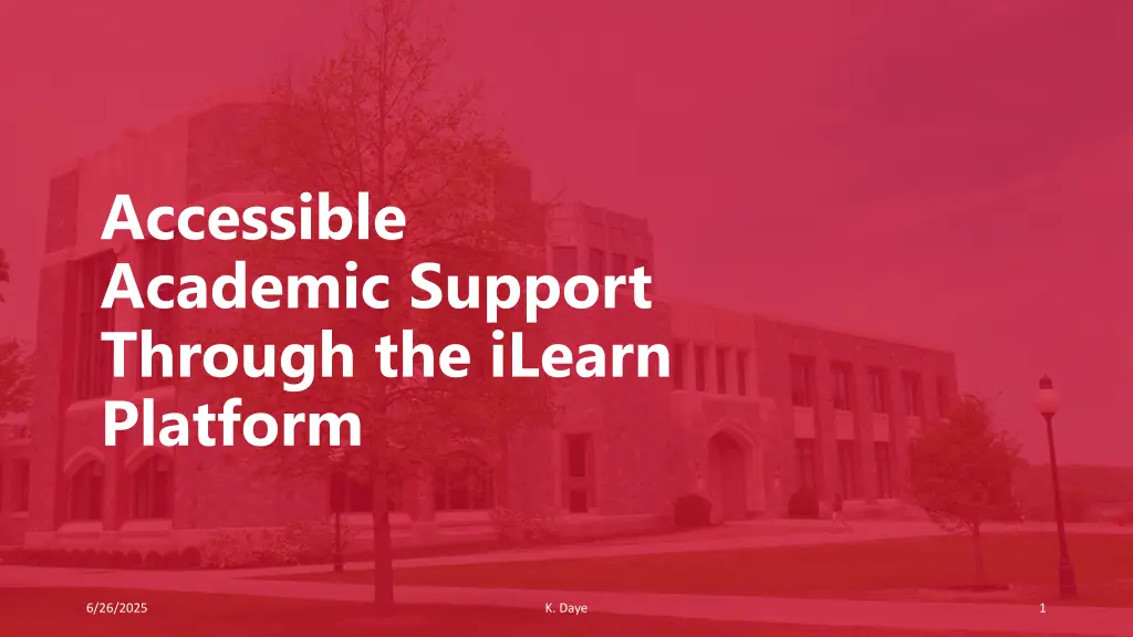 accessible academic support through the ilearn