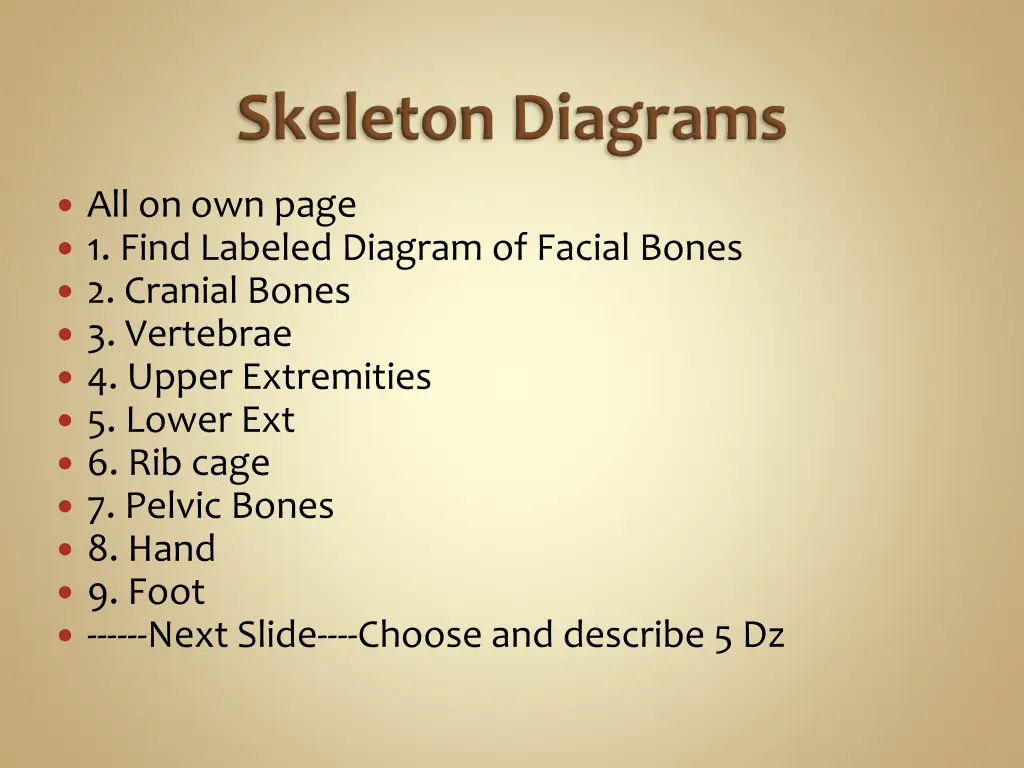 all on own page 1 find labeled diagram of facial