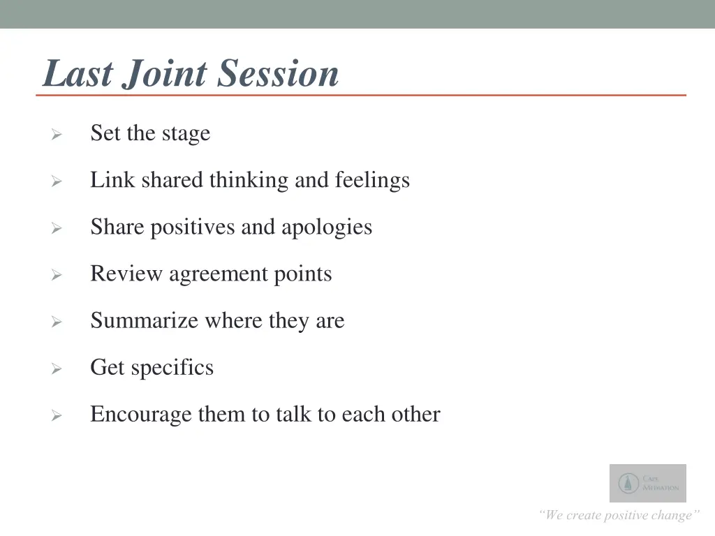 last joint session