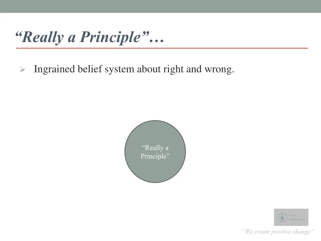 really a principle