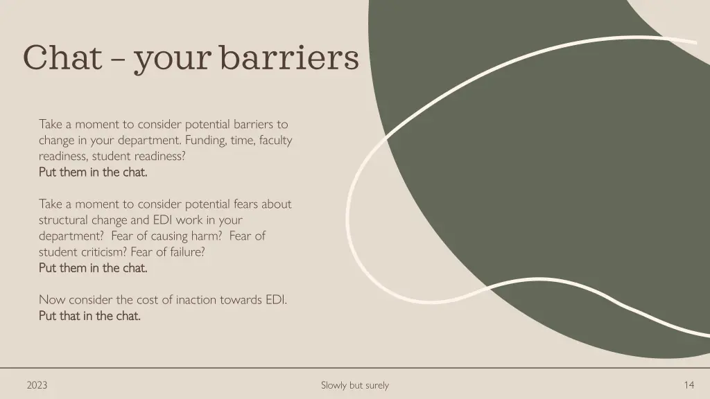 chat your barriers