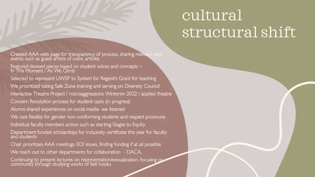 cultural structural shift