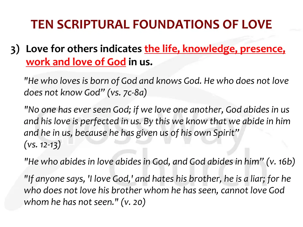 ten scriptural foundations of love 1