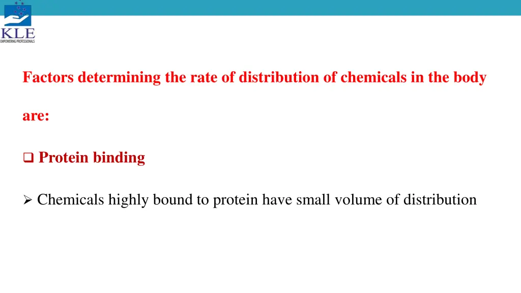 factors determining the rate of distribution