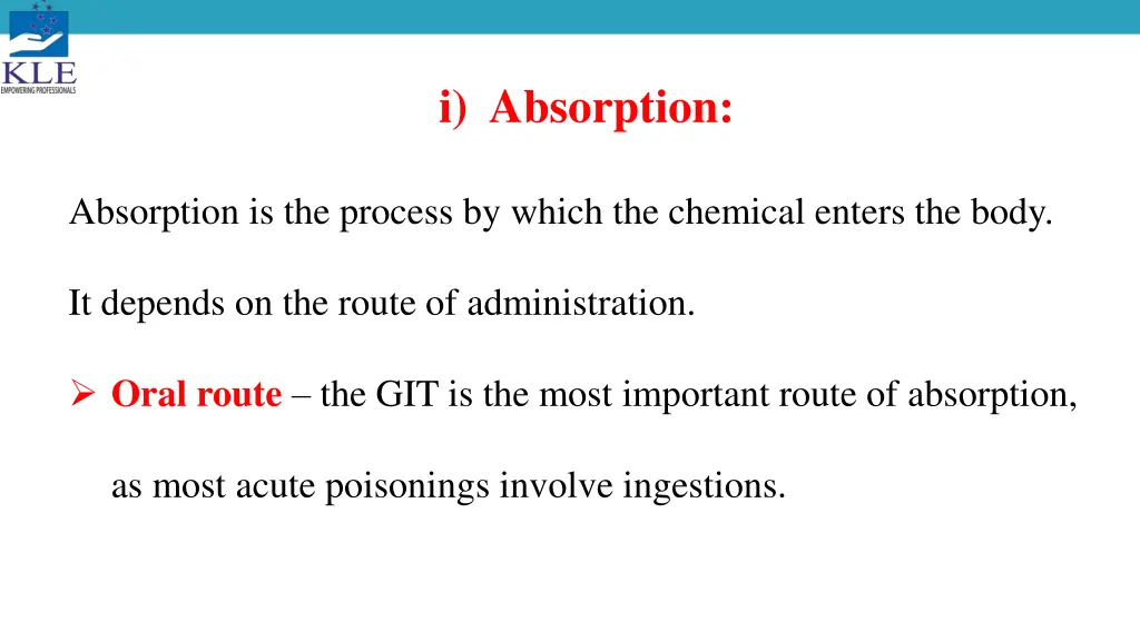 i absorption