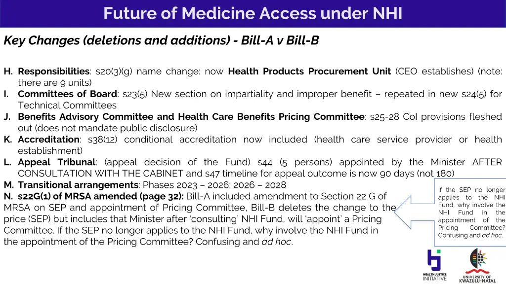 future of medicine access under nhi 5