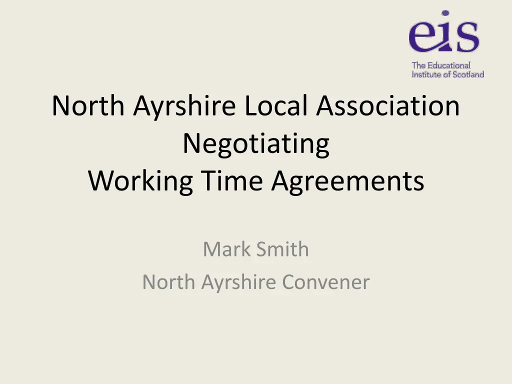 north ayrshire local association negotiating