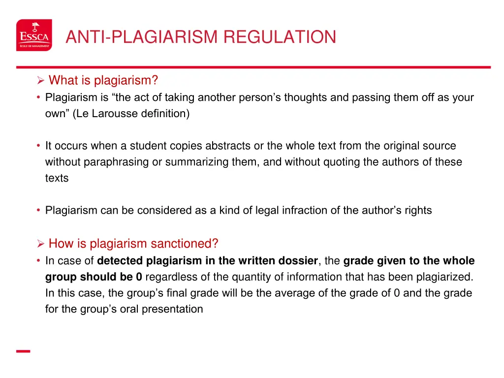 anti plagiarism regulation