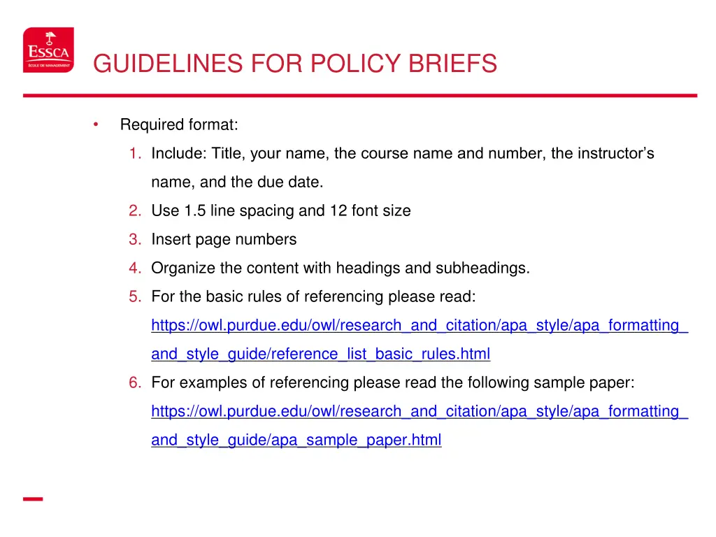 guidelines for policy briefs 3