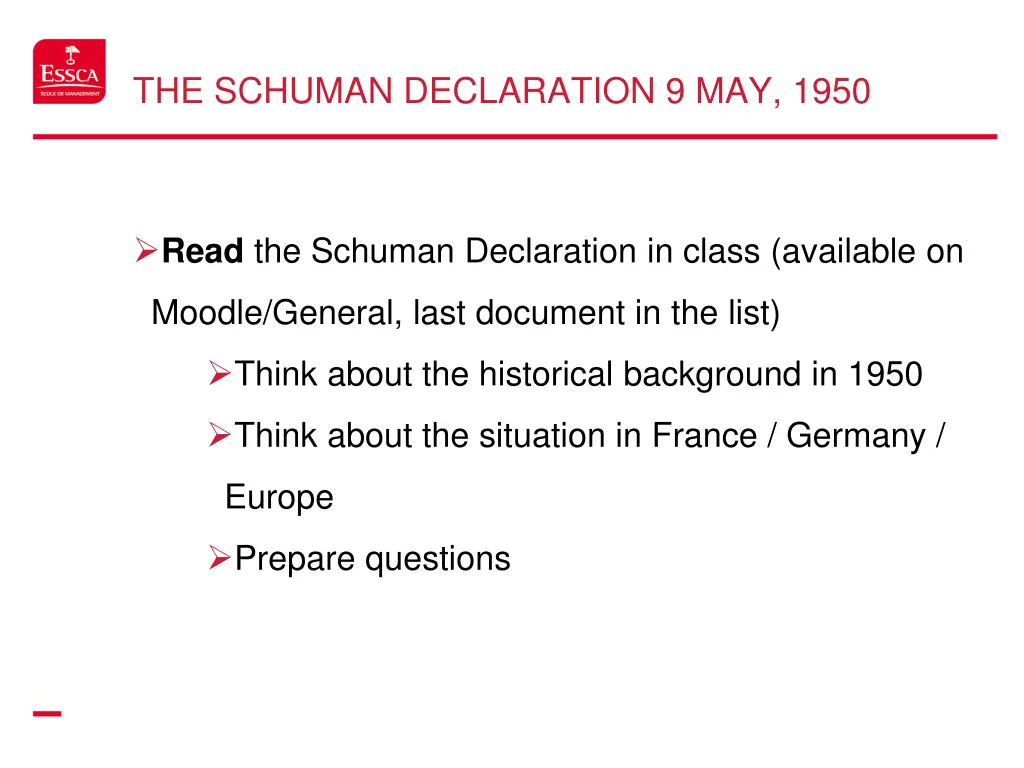 the schuman declaration 9 may 1950