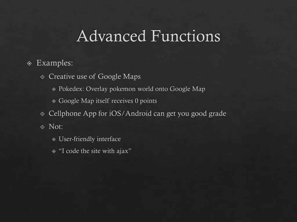 advanced functions 1
