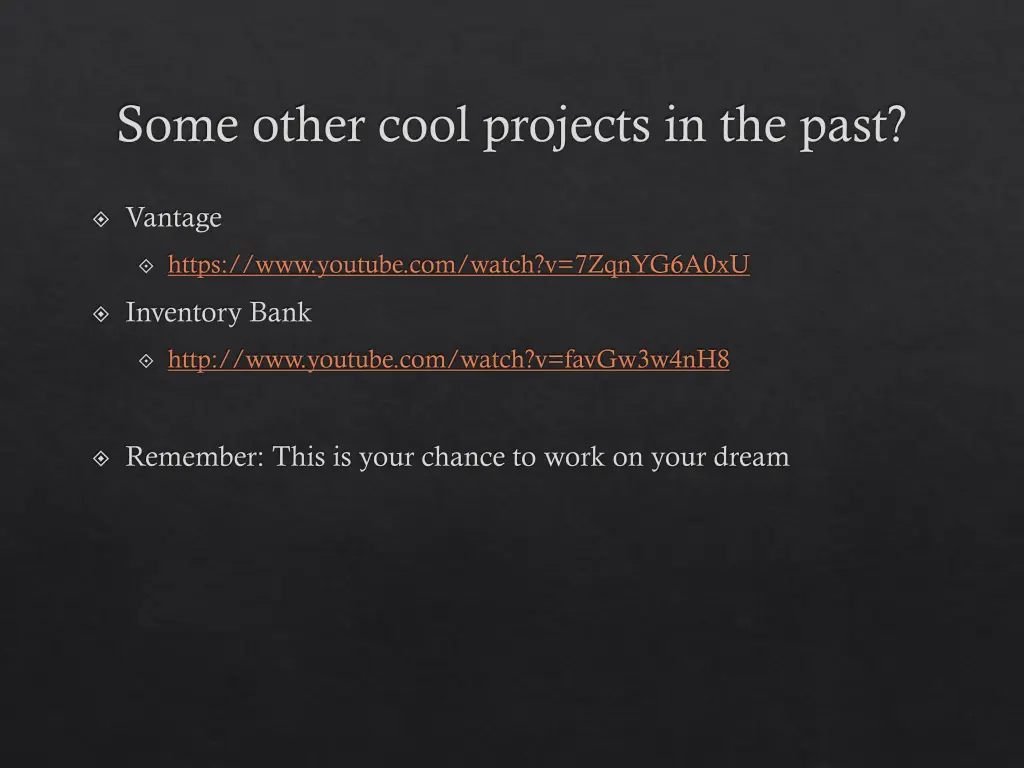 some other cool projects in the past