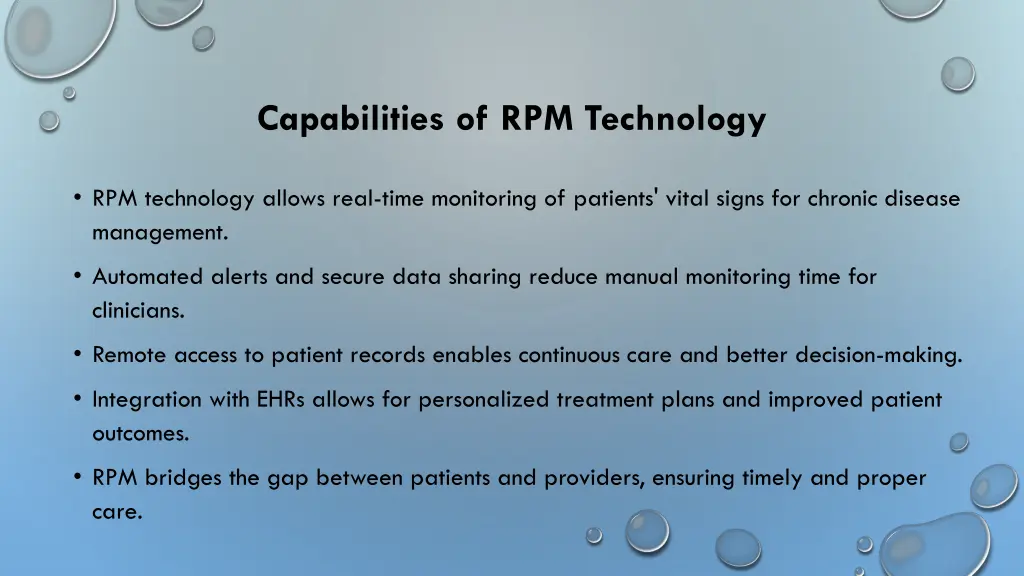 capabilities of rpm technology