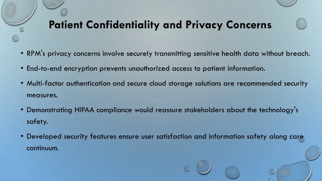 patient confidentiality and privacy concerns