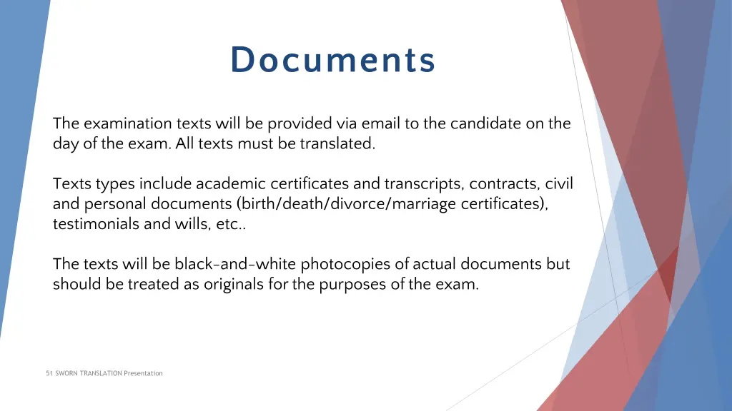 documents