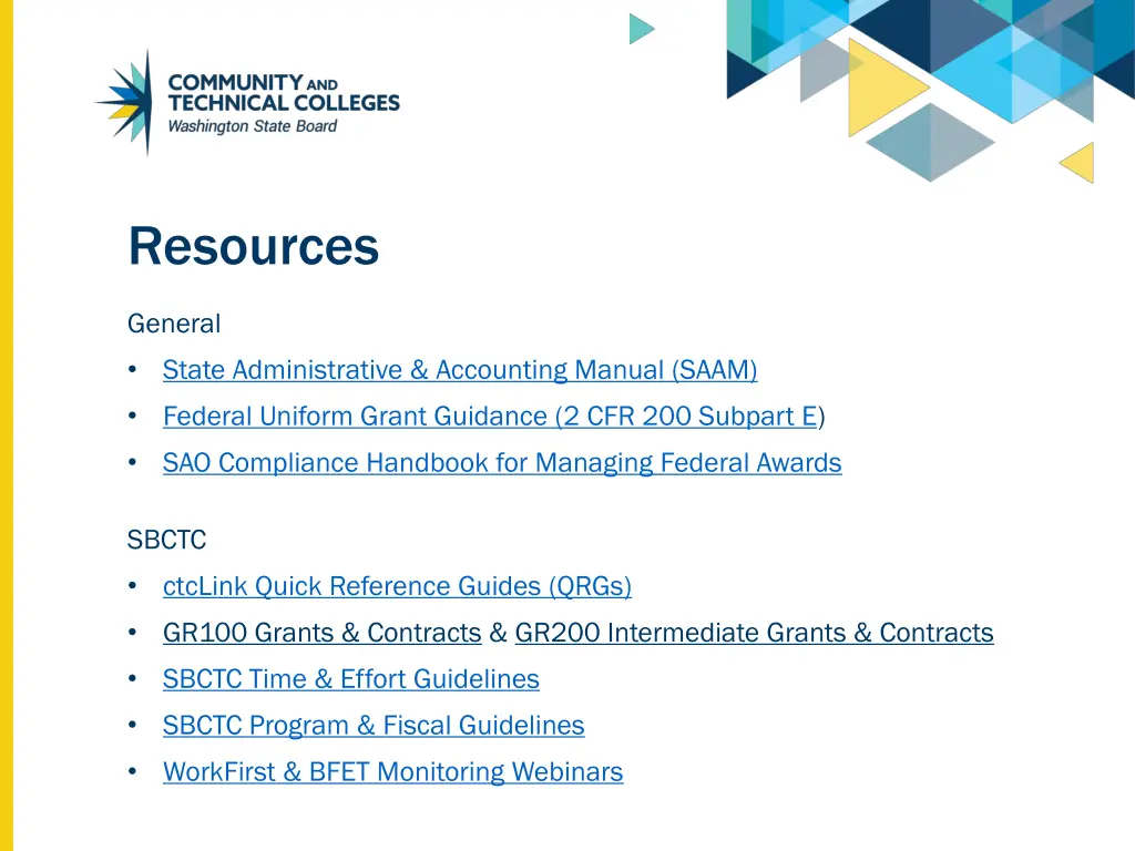resources
