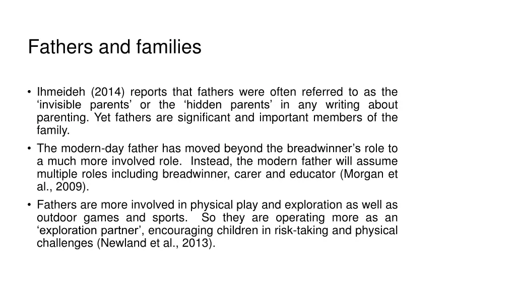 fathers and families