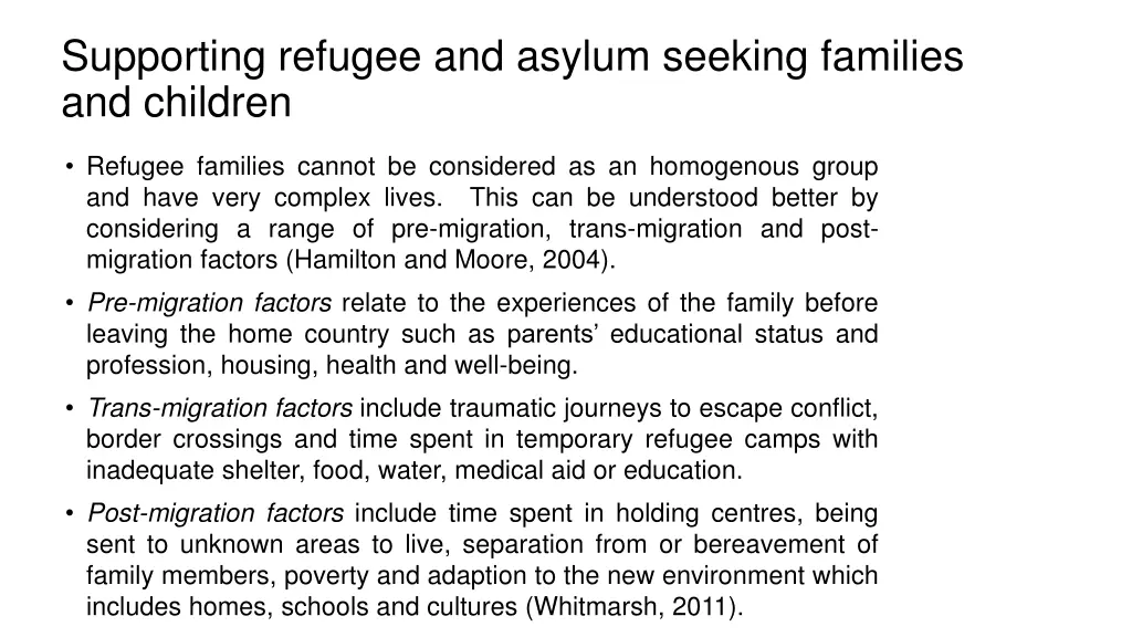 supporting refugee and asylum seeking families 1