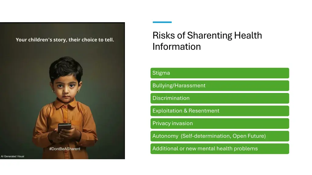risks of sharenting health information