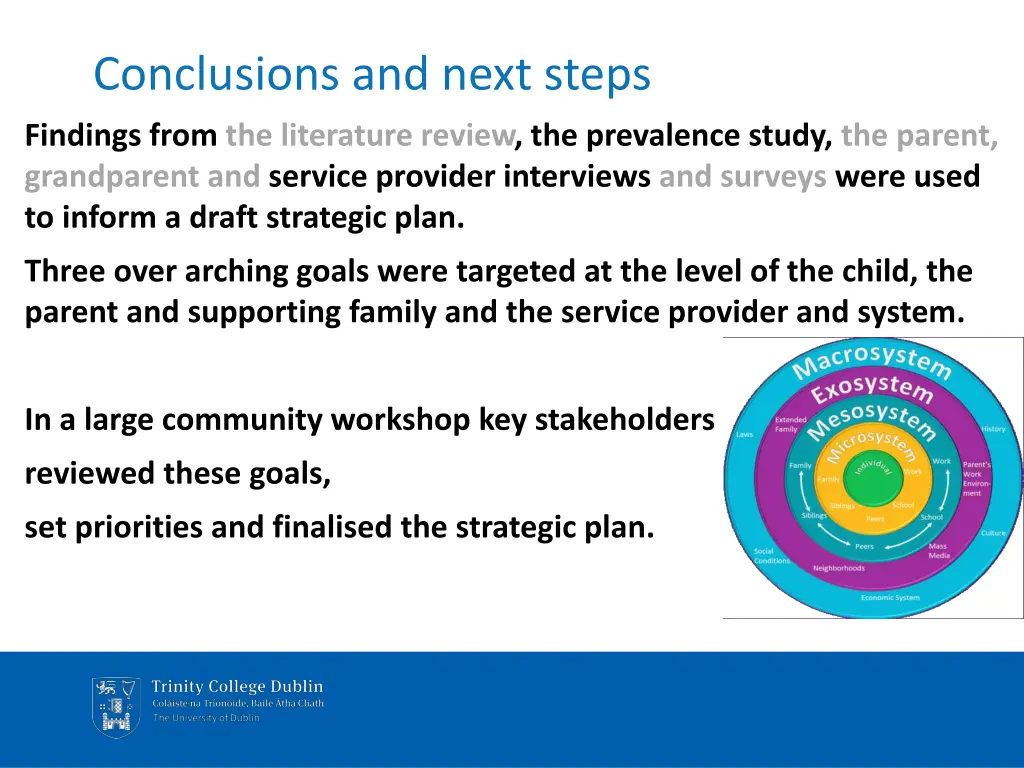 conclusions and next steps