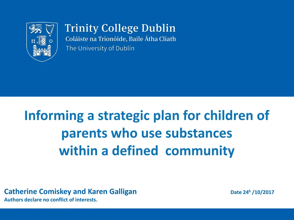 informing a strategic plan for children