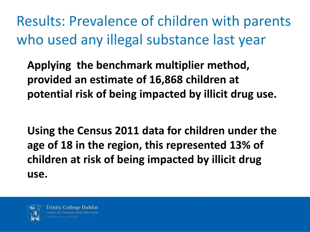 results prevalence of children with parents