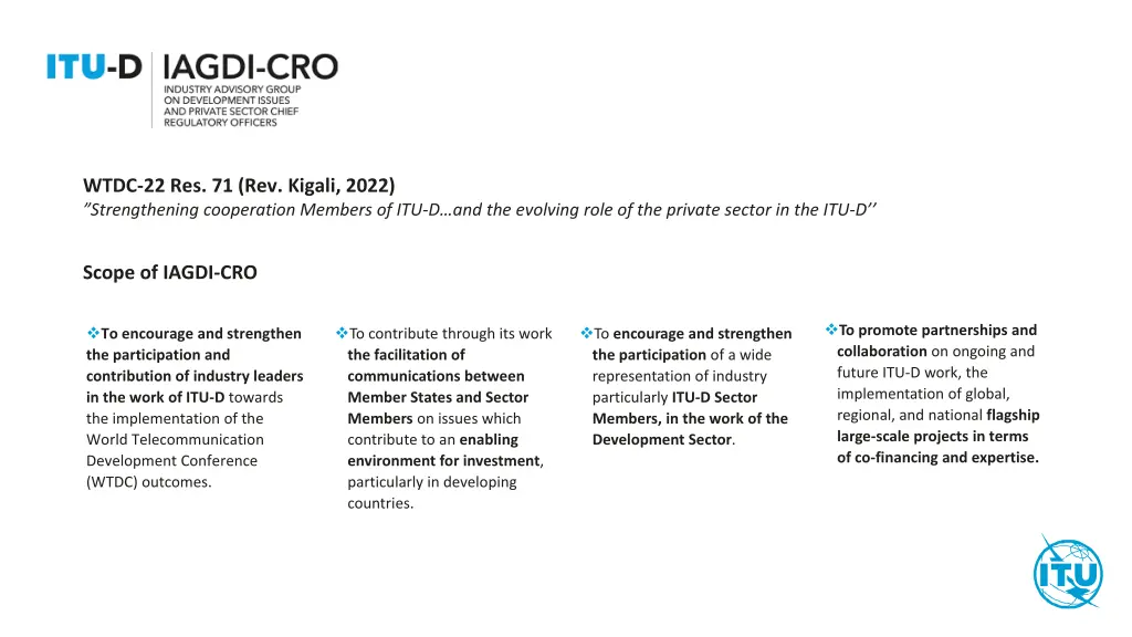 wtdc 22 res 71 rev kigali 2022 strengthening
