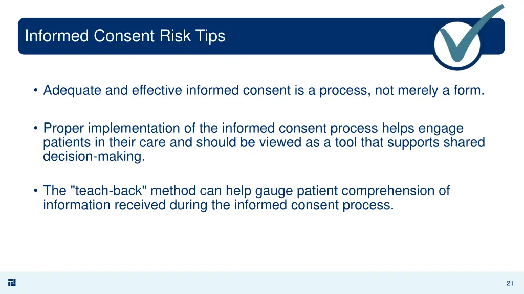 informed consent risk tips