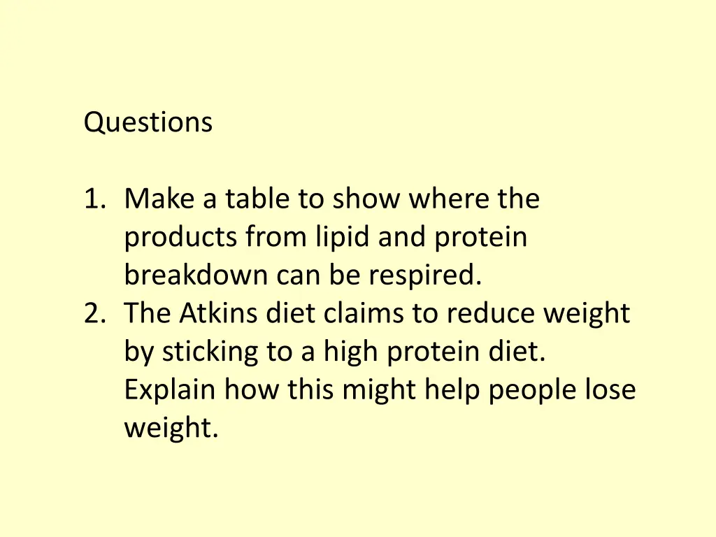 questions