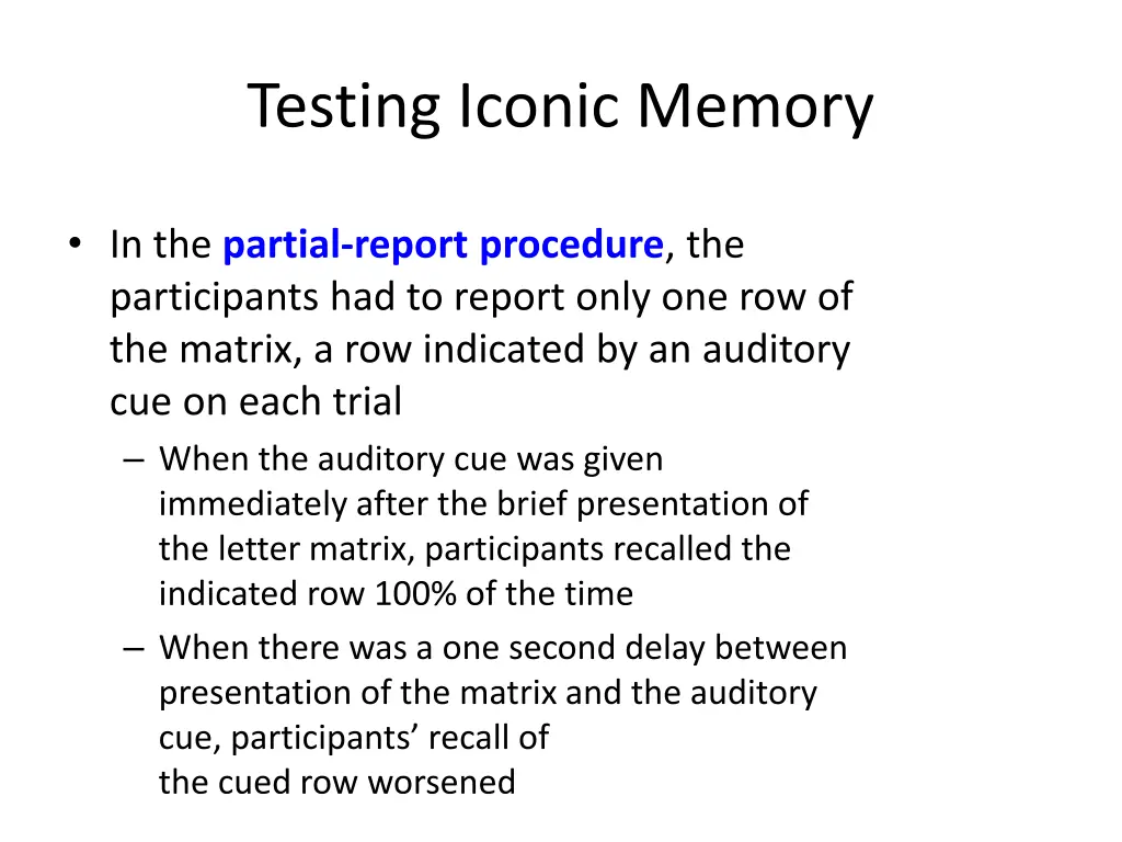 testing iconic memory 2