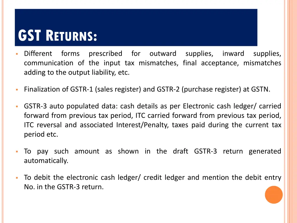 gst r eturns