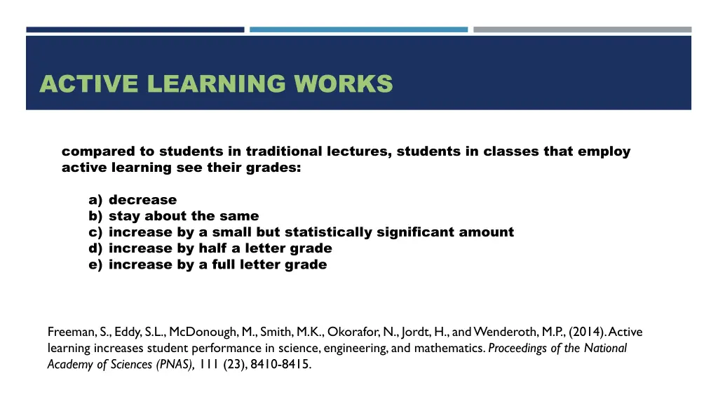 active learning works