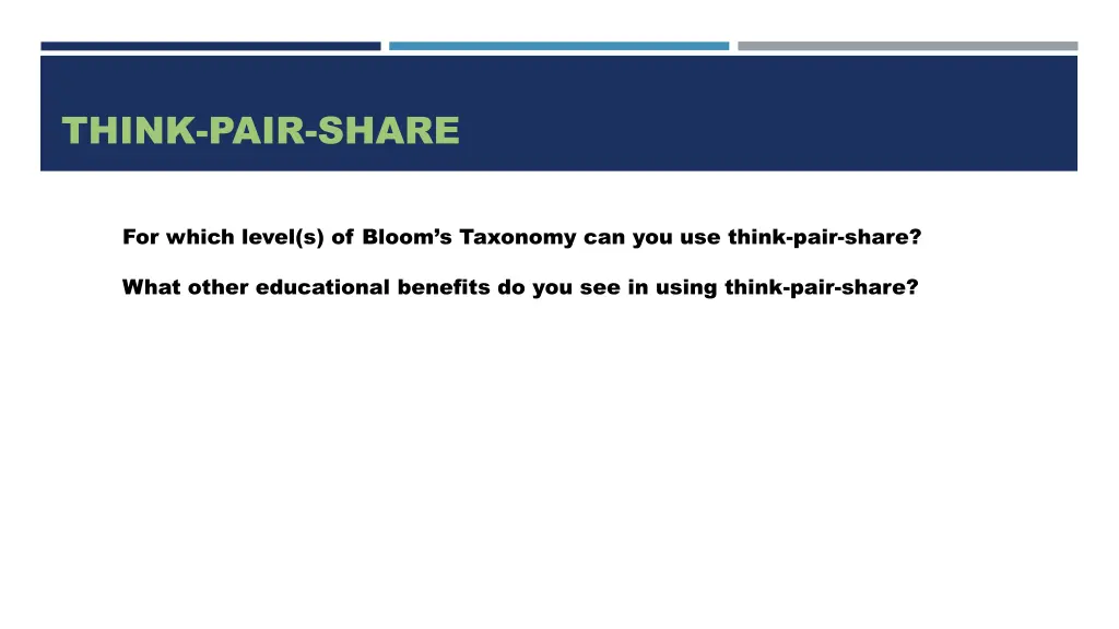 think pair share 1