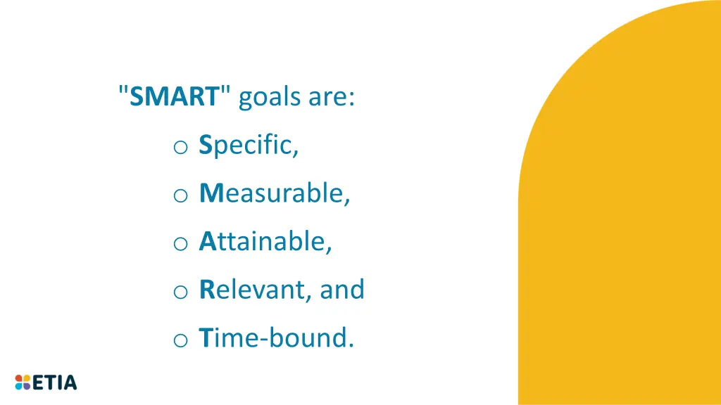 smart goals are