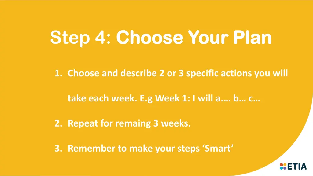 step 4 choose your plan choose your plan