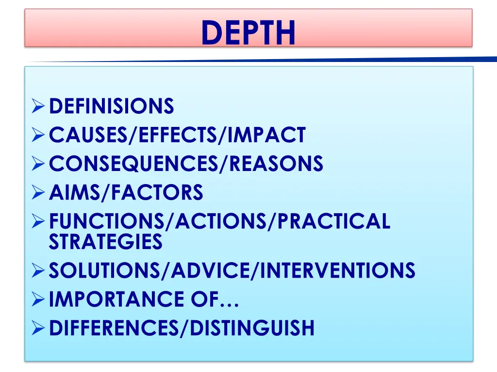 depth
