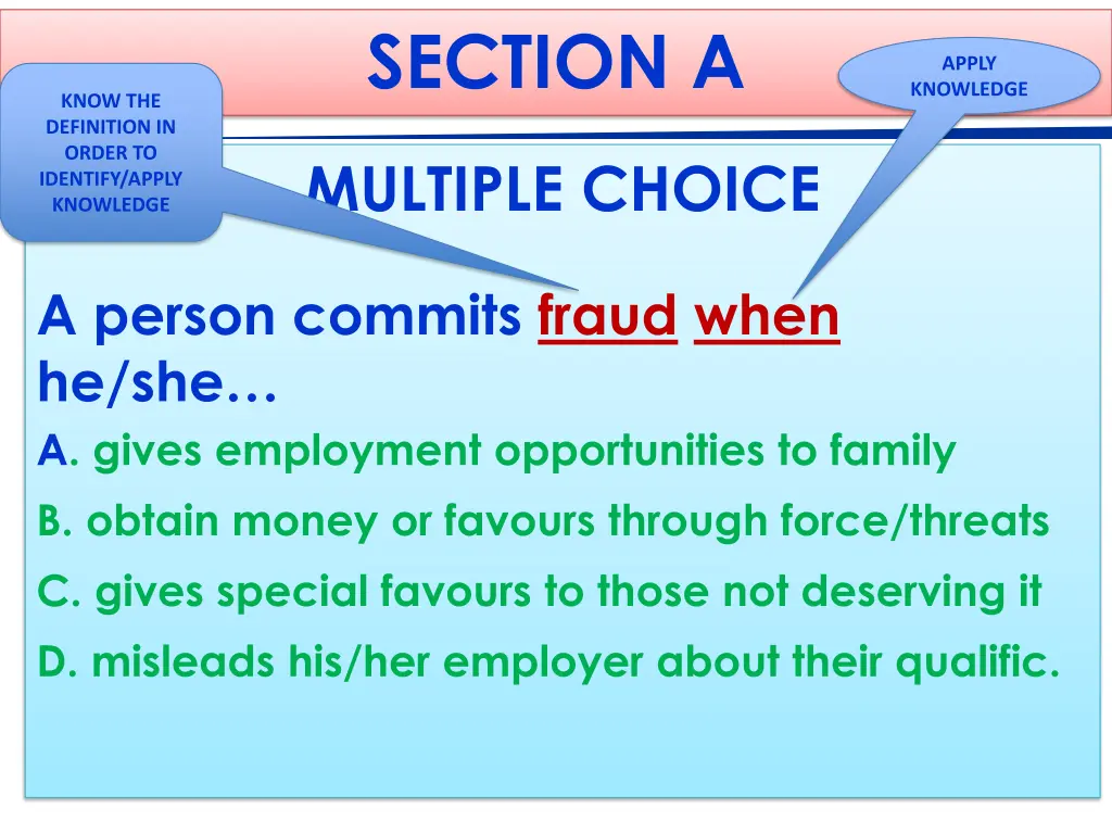 section a