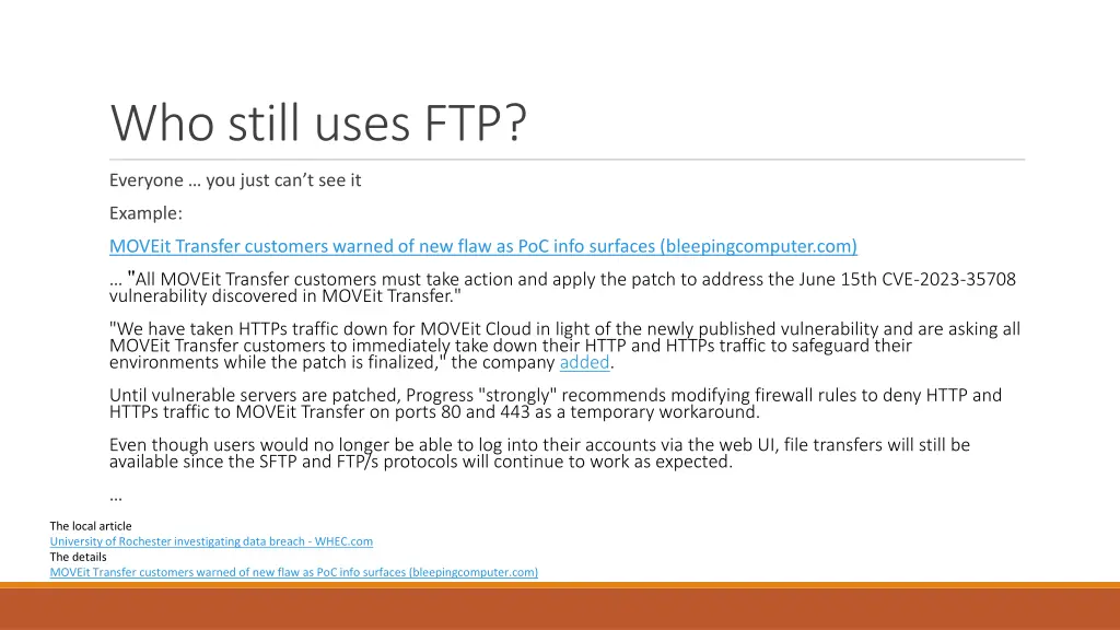 who still uses ftp