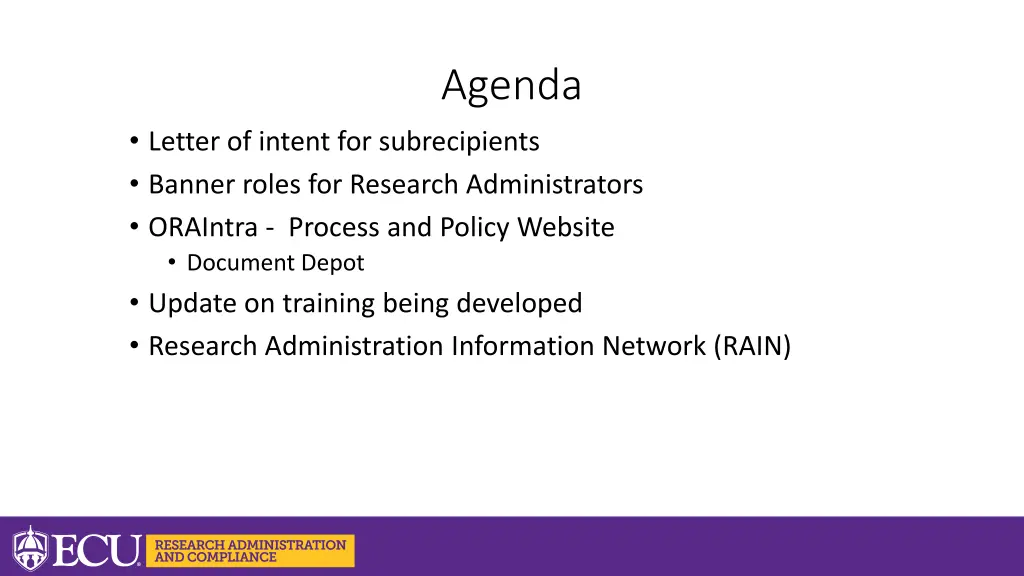 agenda