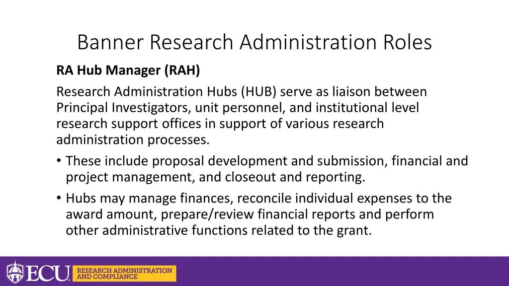 banner research administration roles 1