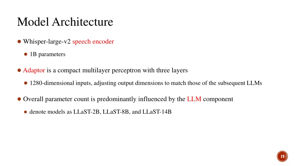 model architecture