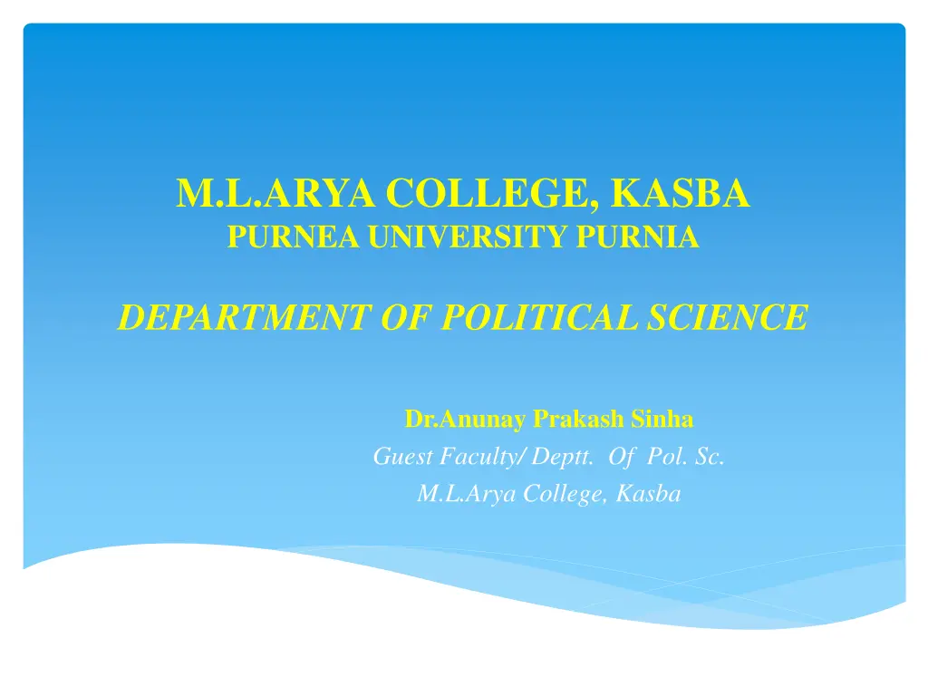 m l arya college kasba purnea university purnia